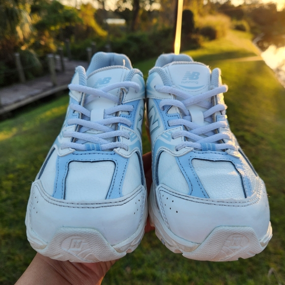 New Balance 530 Girls Sneakers White/Light Blue Leather Shoes Little Kids Size 3 - Picture 9 of 15